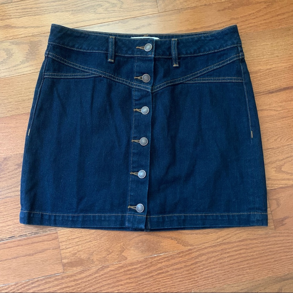 ⭐️PacSun⭐️ jean skirt - denim - button down front - 28